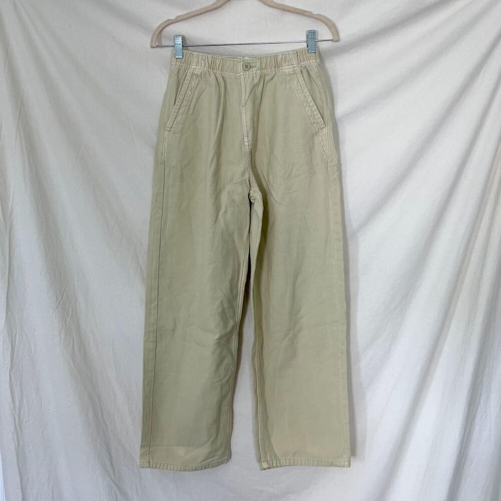 NWT  Zara Kids Straight Leg Pants Cargo Khaki 13 - 14 Y
